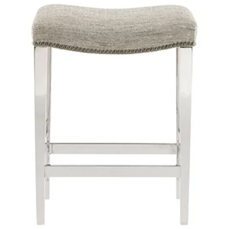 Counter Height Stool with Nailhead Trim